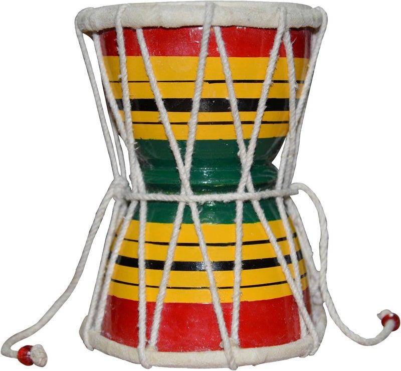 Hand Made DOBANI Damru Damroo Drum indian Damaru musical instrument shiva - Image 3